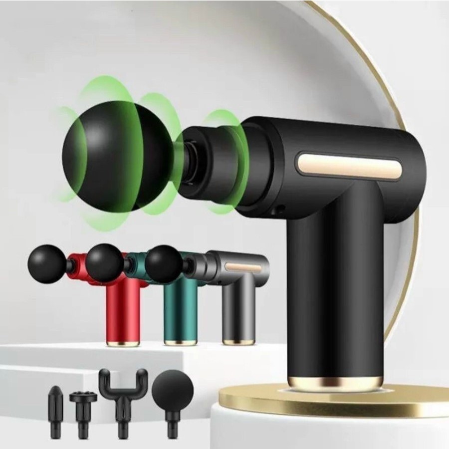 Massage cầm tay Massage Gun KH OSK-802 ( 4 ĐẦU, 6 CHẾ ĐỘ ) Công nghệ cao máy mát xa toàn thân nhiều 
