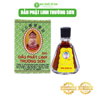 Dầu phật linh trường sơn chai lớn 5 ml - dầu gió ông phật - dầu gió nhị thiên đường - nhà thuốc tây mỹ kim