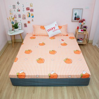 Ga giường bo chun bọc đệm poly cotton không vỏ gối m2, m6, m8 hoặc 2m2 nhiều mẫu