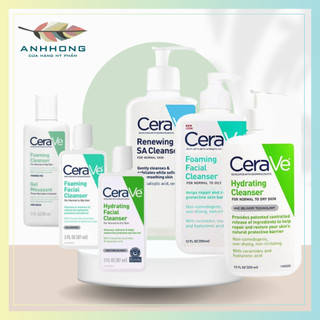 Sữa Rửa Mặt CERAVE Dịu Nhẹ, Lành Tính Không Tạo Bọt Cetaphil Gentle Skin Cleanser Cao Cấp cho da dầu mụn nhạy cảm