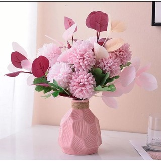 Hoa giả - Cành Hoa Bồ Công Anh giả màu sắc vintage decor trang trí nhà cửa