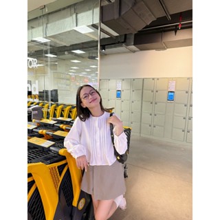   Voucher Extra  Quần shorts nữ giả váy form chữ A thiết kế chéo tà Maine Skort - Sibling House 