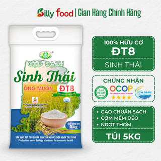 Gạo Đài thơm 8 Ông Muộn túi 5kg dẻo vừa vị ngọt thơm đậm đà hạt trắng trong