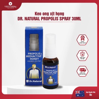 Keo ong xịt họng úc propolis & mediactive honey fresh breath oral