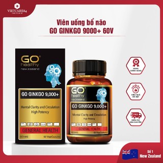 Viên uống bổ não new zealand go ginkgo 9000+ hỗ trợ tăng cường tuần hoàn não
