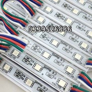 Led module hắt 3 bóng rgb 7 màu 5050 - dây 20 thanh