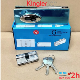 Khóa Cửa Kính Cường Lực, Khóa Sàn Inox, Khóa Sàn Cửa Kính Cường Lực 10 - 12 ly, Khóa VVP Loại 2 Đầu Chìa. Kingler 3701