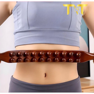 Gậy gỗ 20 bi lăn massage đả thông kinh lạc || Giảm béo đánh tan mỡ bụng