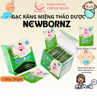 Gạc răng miệng thảo dược NewbornZ làm sạch, bảo vệ răng miệng cho trẻ sơ sinh hiệu quả