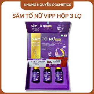 Hộp 3 Lọ - Viên Uống Sâm Tố Nữ Tái Hồi Xuân (Phiên Bản VIPP X3 - Hộp 3 Lọ Tổng 90 Viên)