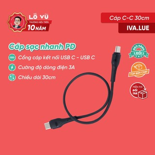 Cáp usb-c to usb-c tpe 0.3m, bảo hành 1 đổi 1