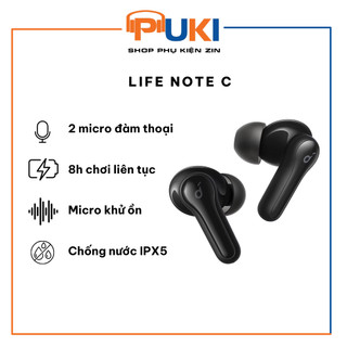 Soundcore của Anker - Life Note C Tai nghe không dây nhét tai | 2-Mic cho cuộc gọi rõ ràng | Hàng Chính Hãng |