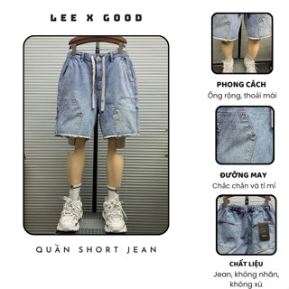 Quần Short Jean Nam Phong Cách Trẻ Trung Cá Tính Phù Hợp Mặc Ở Nhà Hoặc Đi Chơi - QSHORTJEAN89