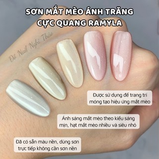 Mắt mèo RAMYLA ánh trăng cực quang 15ml làm móng học nail