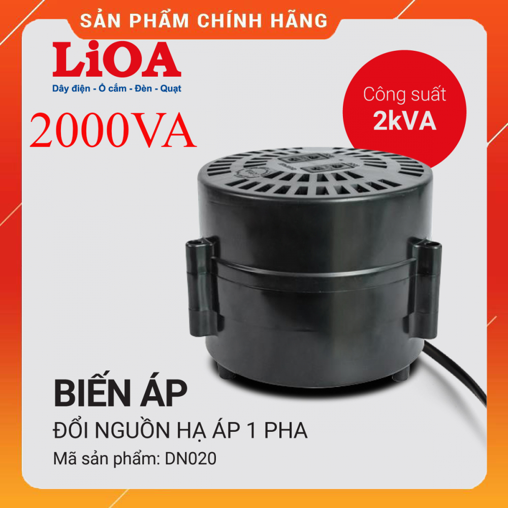 Đổi nguồn LIOA 2000VA 220v sang 110v (Đen)