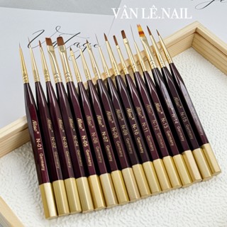  cọ vẽ móng nail niao cọ nét các loại size siêu mảnh các cọ 