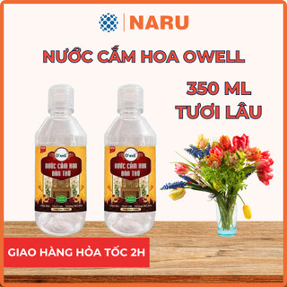 Nước cắm hoa Owell giữ hoa tươi lâu hơn bền màu tỏa hương thơm bền lâu chai 350ml