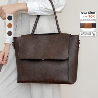 Túi xách nữ đựng laptop thời trang da cao cấp, túi tote cỡ lớn A4 đi học, đi làm ELLEN Limi bags