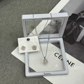 Set 2 món vòng cổ hoa tai titan siêu hot