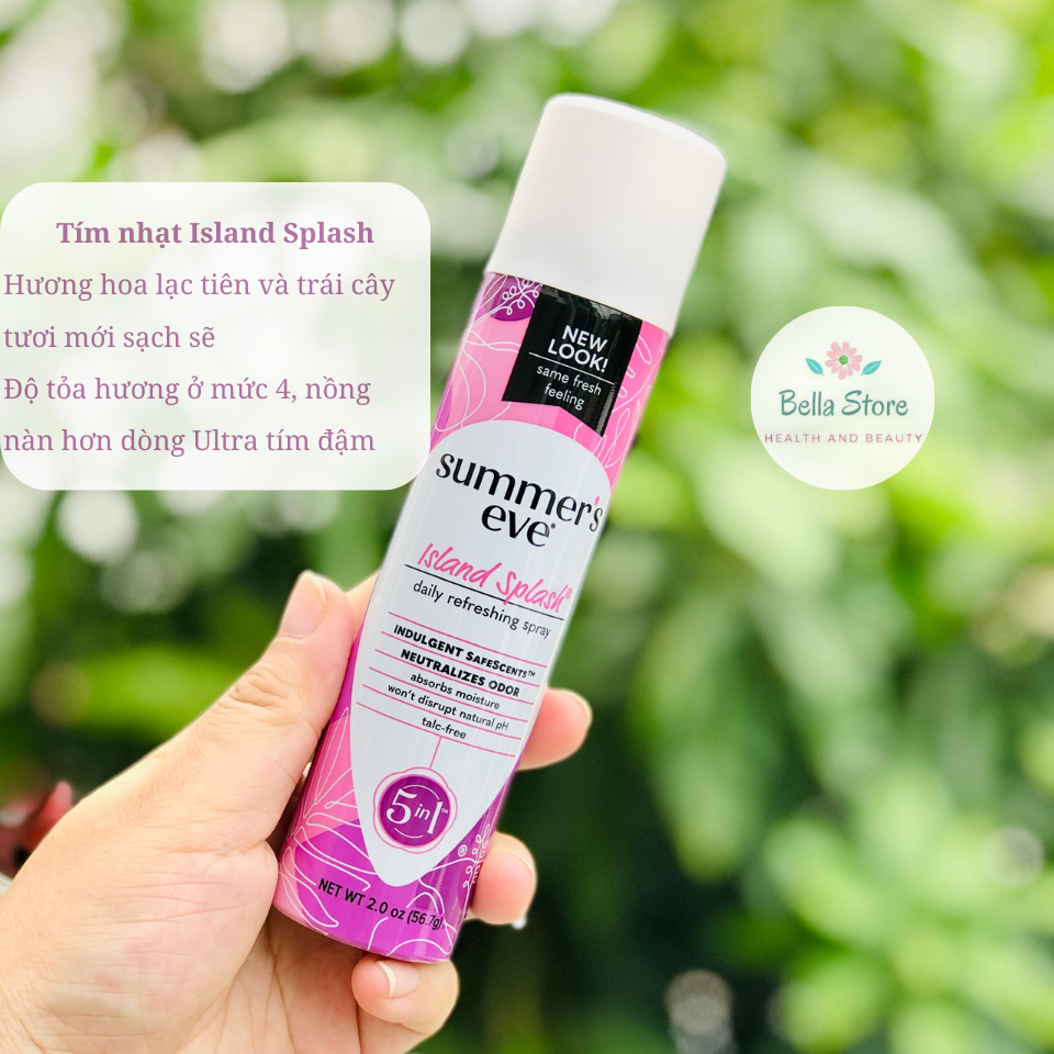 Xịt thơm vùng kín, xịt phụ khoa Summer's Eve Freshening Spray hàng Mỹ