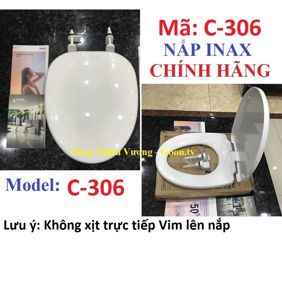Nắp Bồn Cầu inax 306, Inax C-306VA, C-306VPT, 306-VPTN