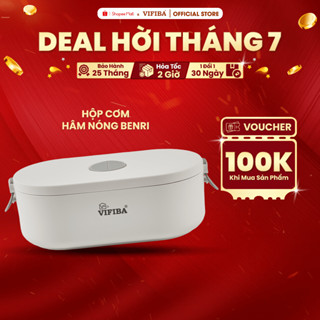 Hộp Cơm Cắm Điện Văn Phòng VIFIBA Hâm Nóng và Giữ Nhiệt, có 3 Ngăn, Tay Cầm Dễ Mang Đi