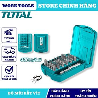 Đồ nghề total bộ 30 mũi bắt vít 25mm total tacsd10306