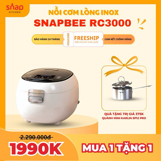 Nồi cơm điện snapbee rc3000, lòng nồi inox, màn hình lcd dung tích 3l, bảo hành 24 tháng miqashop