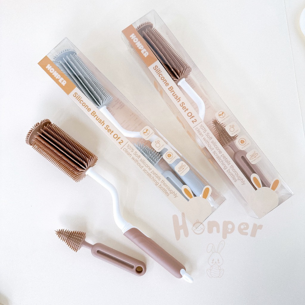 Cọ bình HONPER Silicon 3 chi tiết HP222 - Bibi Kids