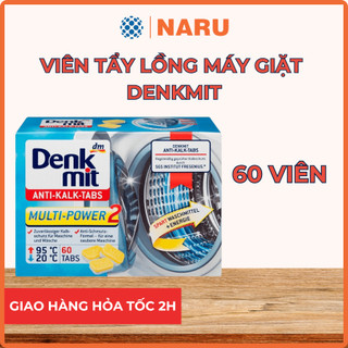 Viên tẩy lồng máy giặt Denkmit Đức – Làm sạch lồng giặt, 1 viên và 5 viên – Narushop