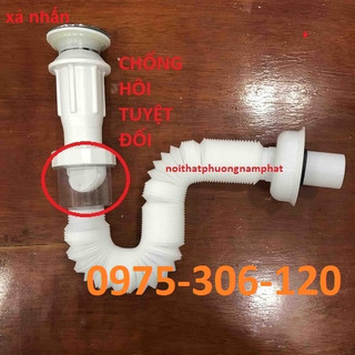{CHỐNG HÔI TUYỆT ĐỐI} Ống Xả Xi Phong Bồn Rửa Mặt Lavabo X05 XẢ RUỘT GÀ CAO CẤP HÀI LÒNG MỌI NHÀ XẢ NHẤN TRẮNG CHN
