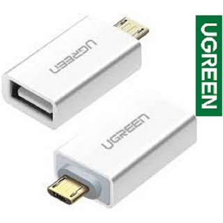 Đầu chuyển đổi Micro USB to USB OTG UGREEN 30529 US195 Màu Trắng