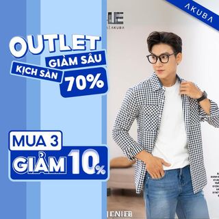  Áo sơ mi nam tay dài AKUBA công sở chất vải dày dặn thấm hút mồ hôi tốt B391