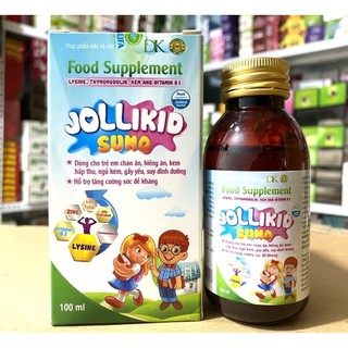 Giúp bé ăn ngon ngủ tốt bé thông minh jollikid sumo lọ 100ml