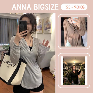 Áo phông giấy dài tay BIGSIZE mặc ngoài / Áo thun mỏng dáng rộng dài tay chubby