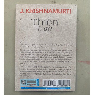Sách - Thiền Là Gì - J. Krishnamurti