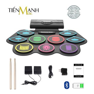 [Bluetooth, Pin sạc] Trống Điện tử 9 Mặt Konix MD862MC - USB Electronic Drum Kit Ultra Portable 9 Pad Digital MD862
