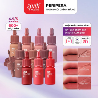 [FULL MÀU] Velvet Son kem SIÊU lì Peripera The INK Velvet không khô môi màu siêu đẹp
