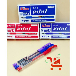 Hộp 12 Bút Gel Nước MINI / K009 / KING /VANSON Ngòi 0.5mm, Màu Mực Tươi Sáng, Đậm Viết Đẹp(GIAO MẪU NGẪU NHIÊN)