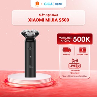 Máy cạo râu Xiaomi Mijia S500 - Cạo nhanh ôm sát với 3 đầu cạo - Màn hình LED nhắc nhở sạc pin - Có khóa an toàn
