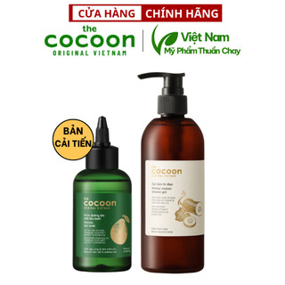 Combo gel tắm bí đao cocoon 300ml + Nước dưỡng tóc tinh dầu bưởi pomelo 140ml