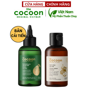 Combo Gel bí đao rửa mặt cocoon 140ml + Xịt bưởi tinh dầu bưởi pomelo 140ml - Thuần Chay Việt Nam