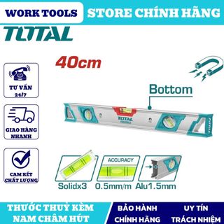 Đồ nghề total thước thủy kèm theo nam châm hút 40cm tmt24086m