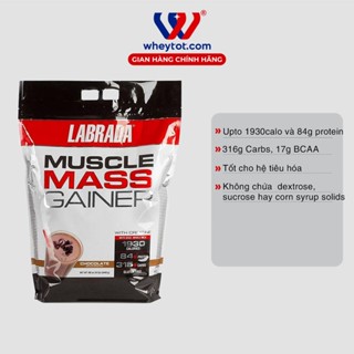 Sữa tăng cân, tăng cơ Labrada Muscle Mass Gainer 12lbs chính hãng