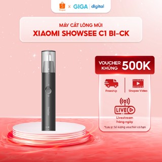 Máy cắt lông mũi Xiaomi ShowSee C1 BI-CK hiệu quả làm sạch tối ưu - Máy tỉa lông mũi xoay 360 độ dễ dàng thay pin