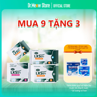  Combo 9 gói băng vệ sinh LXSoft bạc hà - siêu mềm - siêu thấm hút