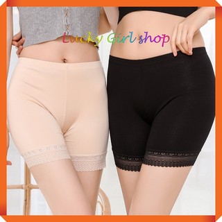 [BIG SIZE ĐẾN 85KG] Quần Lót Đùi Mặc Trong Váy Ngắn Thun Cotton Mềm Mịn Size 40-85kg - Lucky Girl shop NHA TRANG