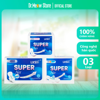 Băng vệ sinh bạc hà SUPER AIR LXSoft Hàn Quốc - "Lõi treo thoáng khí", siêu thấm hút
