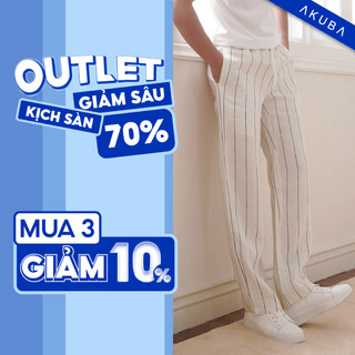 Quần Tây Dài AKUBA Unisex Chất Liệu Nhẹ Thoáng Mát Đứng Form | 013013