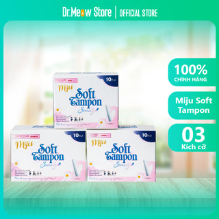  Soft Tampon Miju - Thấm hút không rò rỉ tới 8 giờ, đi biển - tập gym thoải mái